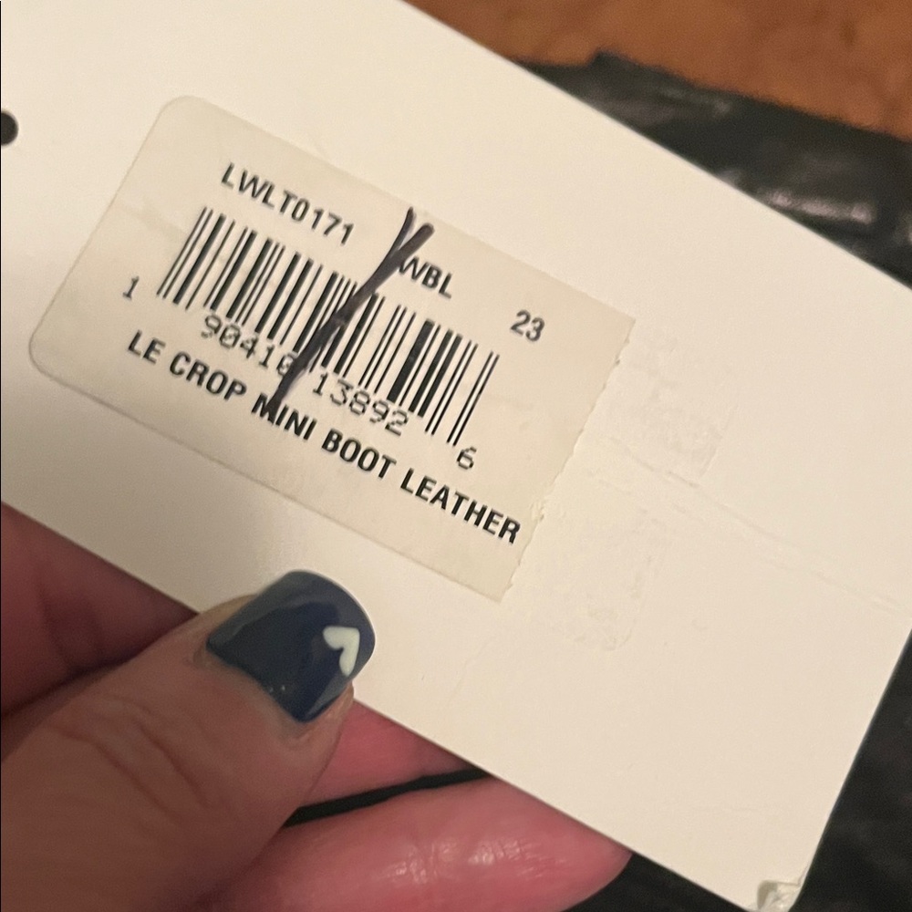 NWT Frame Le Crop Mini Boot Leather Pants. Sz 23 - Picture 5 of 8